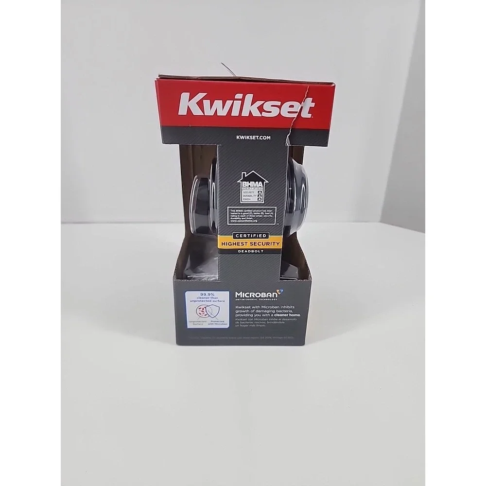 NEW KWIKSET 99800-122 KW1‎ Deadbolt Keyed One Side Venetian Bronze SmartKey